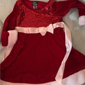 Red Sequin Kids Costume Dress
